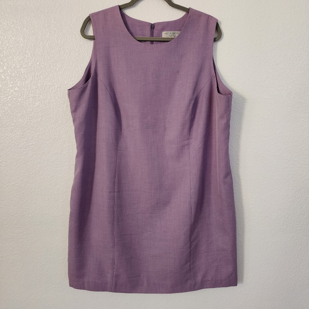 Sleeveless Lilac Shift Dress